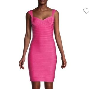 Herve Leger sweetheart bodycon dress